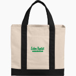 Salem Baptist Vikings Port Authority Cotton Canvas Two-Tone Tote Front Thumbnail