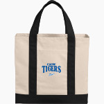 Crow Tigers <span class="pdp-name-mascot">Crow Middle School Tigers</span> Port Authority Cotton Canvas Two-Tone Tote Front Thumbnail
