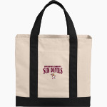 ROUGH ROCK COMMUNITY SCHOOL SUN DEVILS <span class="pdp-name-mascot">ROUGH ROCK COMMUNITY SUN DEVILS</span> Port Authority Cotton Canvas Two-Tone Tote Front Thumbnail