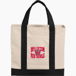 WILLISTON HIGH SCHOOL RED DEVILS Port Authority Cotton Canvas Two-Tone Tote Front Thumbnail