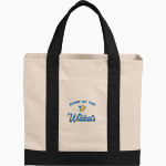 BIG SANDY HIGH SCHOOL WILDCATS <span class="pdp-name-mascot">BIG SANDY WILDCATS</span> Port Authority Cotton Canvas Two-Tone Tote Front Thumbnail