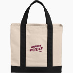 CHEROKEE HIGH SCHOOL BRAVES <span class="pdp-name-mascot">CHEROKEE BRAVES</span> Port Authority Cotton Canvas Two-Tone Tote Front Thumbnail