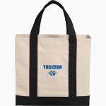 Mount St. Mary Academy believe in the boom <span class="pdp-name-mascot">Mount Saint Mary Academy Thunder</span> Port Authority Cotton Canvas Two-Tone Tote Front Thumbnail