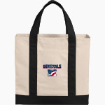 MacArthur Generals <span class="pdp-name-mascot">MACARTHUR HIGH SCHOOL Generals</span> Port Authority Cotton Canvas Two-Tone Tote Front Thumbnail
