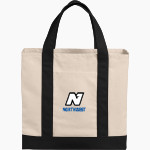 NORTHWEST HIGH SCHOOL LIONS <span class="pdp-name-mascot">NORTHWEST LIONS</span> Port Authority Cotton Canvas Two-Tone Tote Front Thumbnail