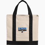 Mounds Park Academy Panthers <span class="pdp-name-mascot">Mounds Park Panthers</span> Port Authority Cotton Canvas Two-Tone Tote Front Thumbnail