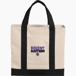 Rockford Regents <span class="pdp-name-mascot">Rockford Regents</span> Port Authority Cotton Canvas Two-Tone Tote Front Thumbnail