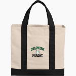 Delphian Dragons Port Authority Cotton Canvas Two-Tone Tote Front Thumbnail