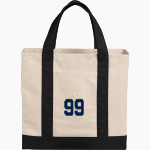 E E SMITH HIGH SCHOOL GOLDEN BULLS <span class="pdp-name-mascot">E E SMITH GOLDEN BULLS</span> Port Authority Cotton Canvas Two-Tone Tote Front Thumbnail