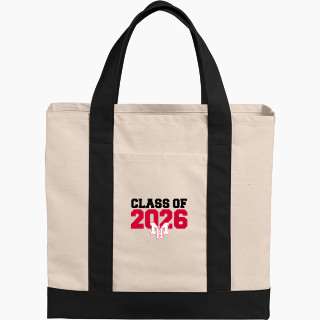 Port Authority Cotton Canvas Two-Tone Tote