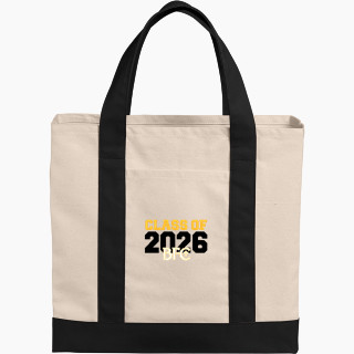 Port Authority Cotton Canvas Two-Tone Tote