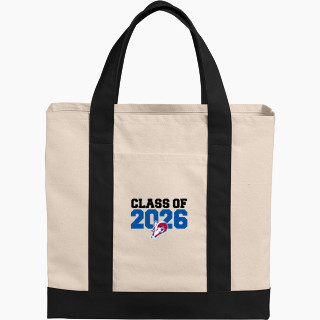 Port Authority Cotton Canvas Two-Tone Tote