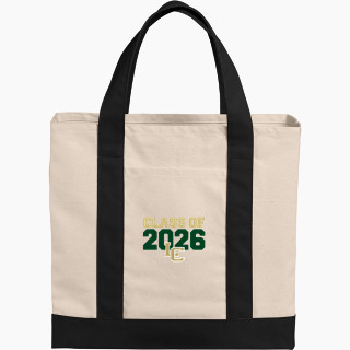 Port Authority Cotton Canvas Two-Tone Tote