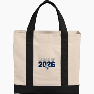 Port Authority Cotton Canvas Two-Tone Tote