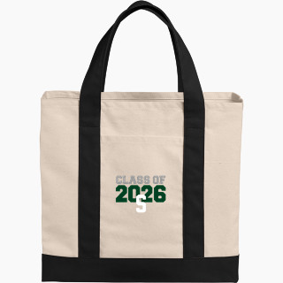 Port Authority Cotton Canvas Two-Tone Tote