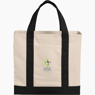 Port Authority Cotton Canvas Two-Tone Tote