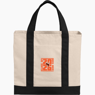 Port Authority Cotton Canvas Two-Tone Tote