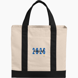 Port Authority Cotton Canvas Two-Tone Tote