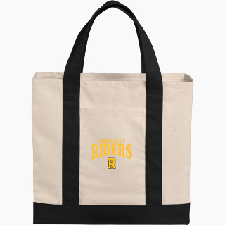 Port Authority Cotton Canvas Two-Tone Tote