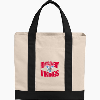 Port Authority Cotton Canvas Two-Tone Tote
