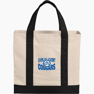 Port Authority Cotton Canvas Two-Tone Tote