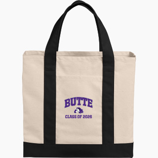 Port Authority Cotton Canvas Two-Tone Tote