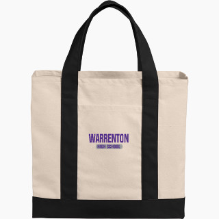 Port Authority Cotton Canvas Two-Tone Tote
