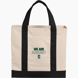 Port Authority Cotton Canvas Two-Tone Tote