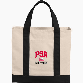 Port Authority Cotton Canvas Two-Tone Tote