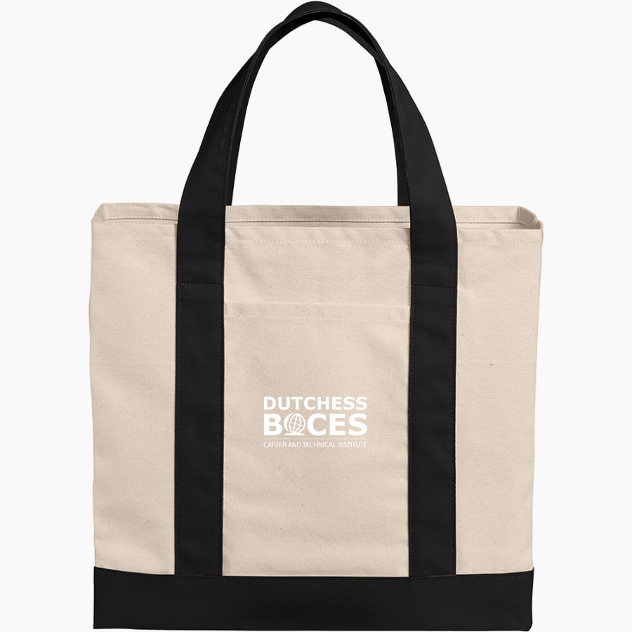 Dutchess BOCES <span class="pdp-name-mascot">Dutchess County BOCES</span> Port Authority Cotton Canvas Two-Tone Tote