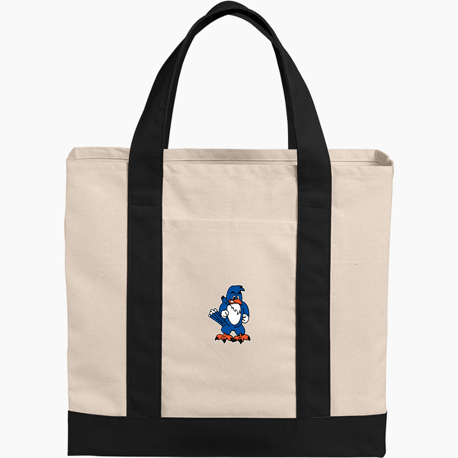 STANLEY HIGH SCHOOL BLUEJAYS Port Authority Cotton Canvas Two-Tone Tote