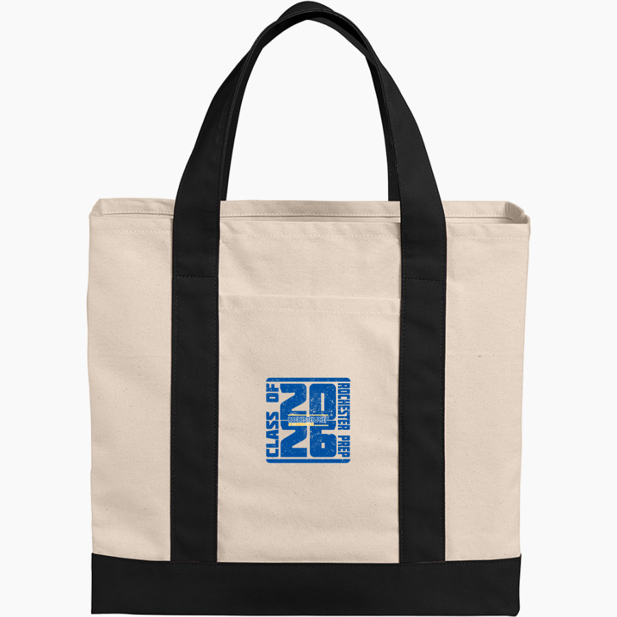 Rochester Prep Exclusive Rochester Prep Port Authority Cotton Canvas Two-Tone Tote