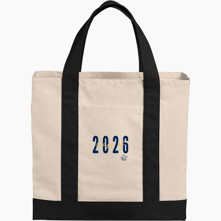 POLO HIGH SCHOOL MARCOS <span class="pdp-name-mascot">POLO MARCOS</span> Port Authority Cotton Canvas Two-Tone Tote
