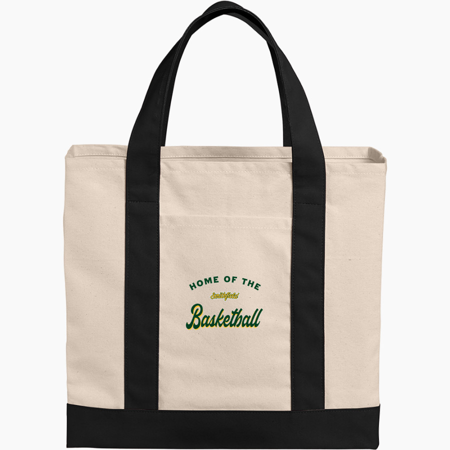 Smithfield Basketball Association Port Authority Cotton Canvas Two-Tone Tote