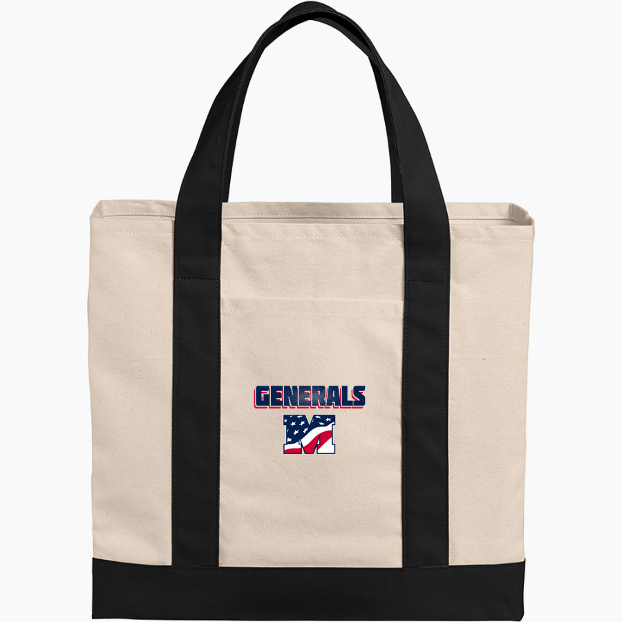 MacArthur Generals <span class="pdp-name-mascot">MACARTHUR HIGH SCHOOL Generals</span> Port Authority Cotton Canvas Two-Tone Tote