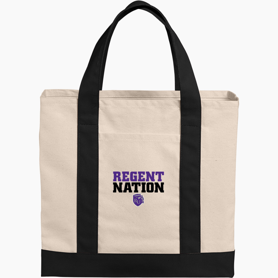 Rockford Regents <span class="pdp-name-mascot">Rockford Regents</span> Port Authority Cotton Canvas Two-Tone Tote
