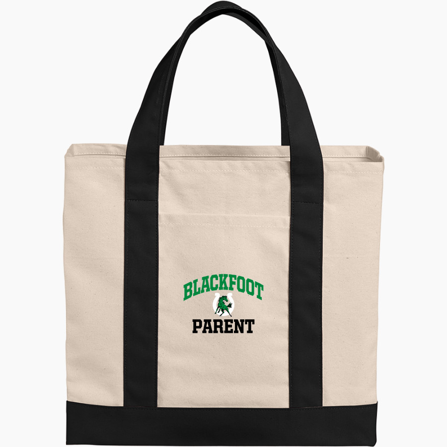 Blackfoot Broncos Port Authority Cotton Canvas Two-Tone Tote