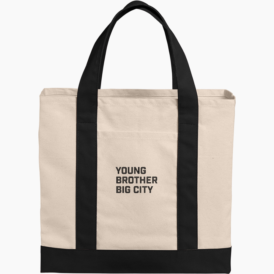 Young Brother Big City Young Brother Big Ci <span class="pdp-name-mascot">Young Brother Big City</span> Port Authority Cotton Canvas Two-Tone Tote