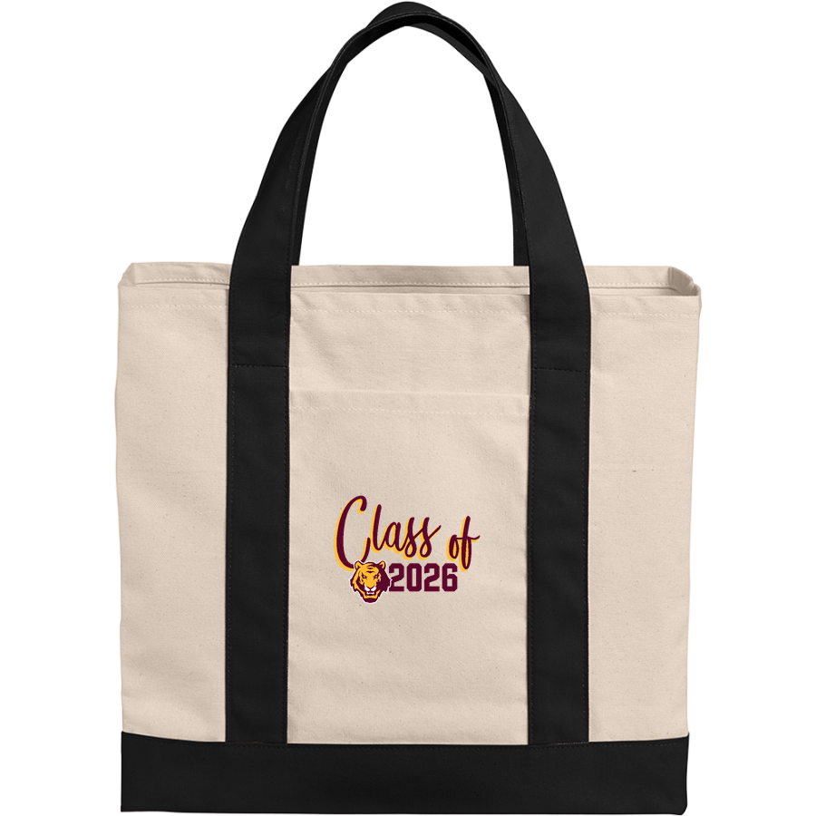 St. Benedict Bengals <span class="pdp-name-mascot">St. Benedict Bengals</span> Port Authority Cotton Canvas Two-Tone Tote