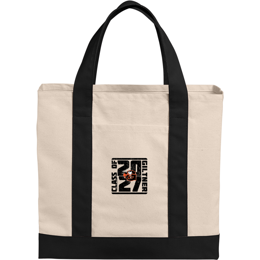 Giltner Hornets <span class="pdp-name-mascot">Giltner Hornets</span> Port Authority Cotton Canvas Two-Tone Tote