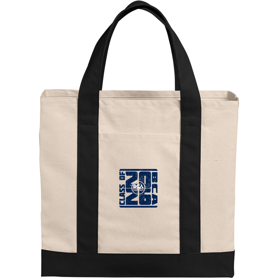 Bloomington Career Academy <span class="pdp-name-mascot">Bloomington Career Academy</span> Port Authority Cotton Canvas Two-Tone Tote