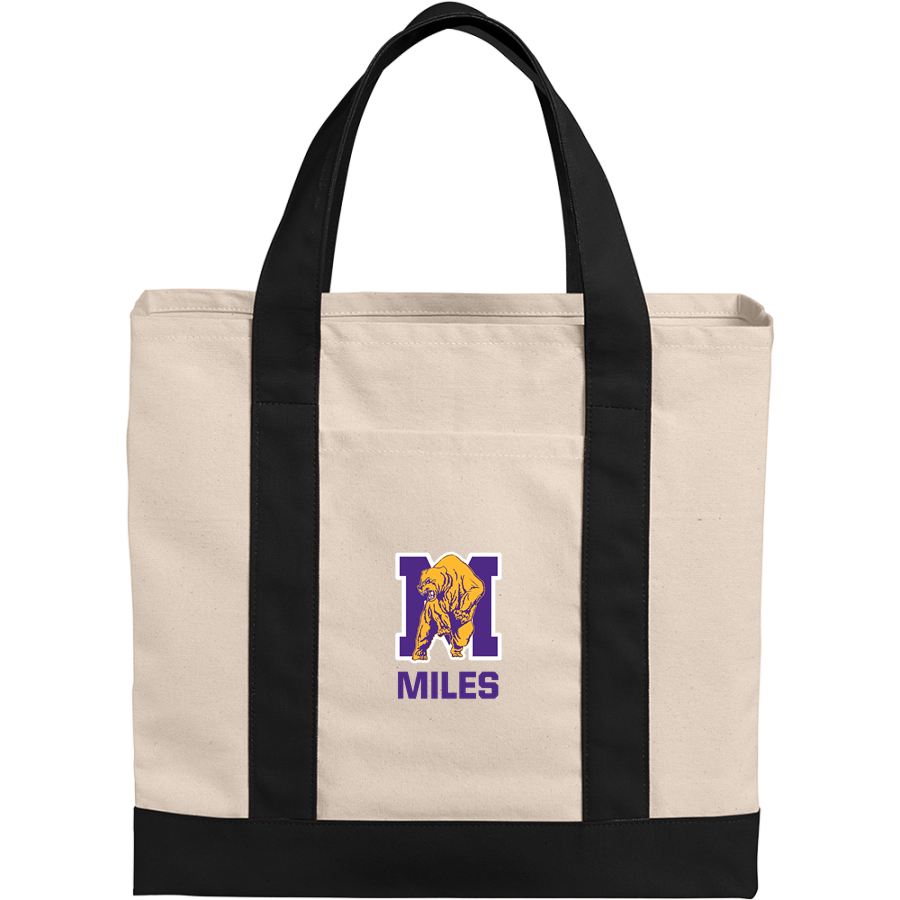 Miles Golden Bears <span class="pdp-name-mascot">Miles Golden Bear</span> Port Authority Cotton Canvas Two-Tone Tote