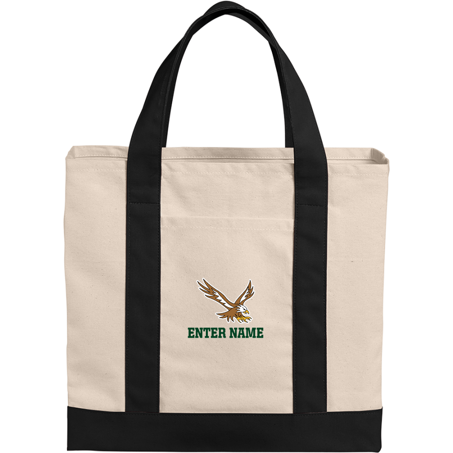 Evergreen Lutheran Eagles <span class="pdp-name-mascot">Evergreen Lutheran Eagles</span> Port Authority Cotton Canvas Two-Tone Tote