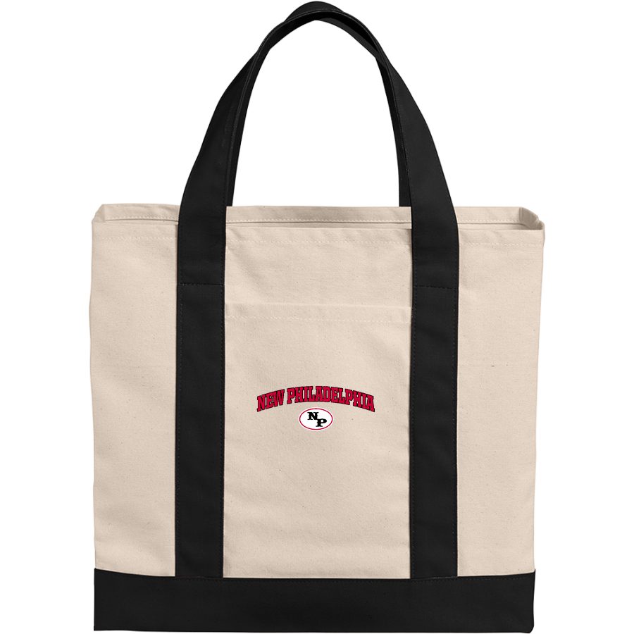 New Philadelphia Quaker Ladies <span class="pdp-name-mascot">New Philadelphia Quaker Ladies</span> Port Authority Cotton Canvas Two-Tone Tote