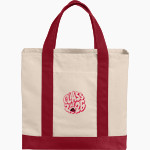 PAW PAW HIGH SCHOOL PIRATES <span class="pdp-name-mascot">PAW PAW PIRATES</span> Port Authority Cotton Canvas Two-Tone Tote Front Thumbnail