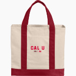 California University of Pennsylvania <span class="pdp-name-mascot">Cal Vulcans</span> Port Authority Cotton Canvas Two-Tone Tote Front Thumbnail