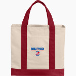 Kenton County Jrotc Wolfpack <span class="pdp-name-mascot">Kenton County Jrotc Wolfpack</span> Port Authority Cotton Canvas Two-Tone Tote Front Thumbnail