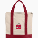 MMI PREPARATORY SCHOOL PREPPERS Port Authority Cotton Canvas Two-Tone Tote Front Thumbnail