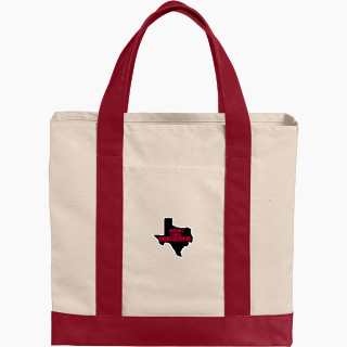 Port Authority Cotton Canvas Two-Tone Tote