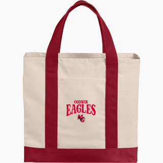 Port Authority Cotton Canvas Two-Tone Tote